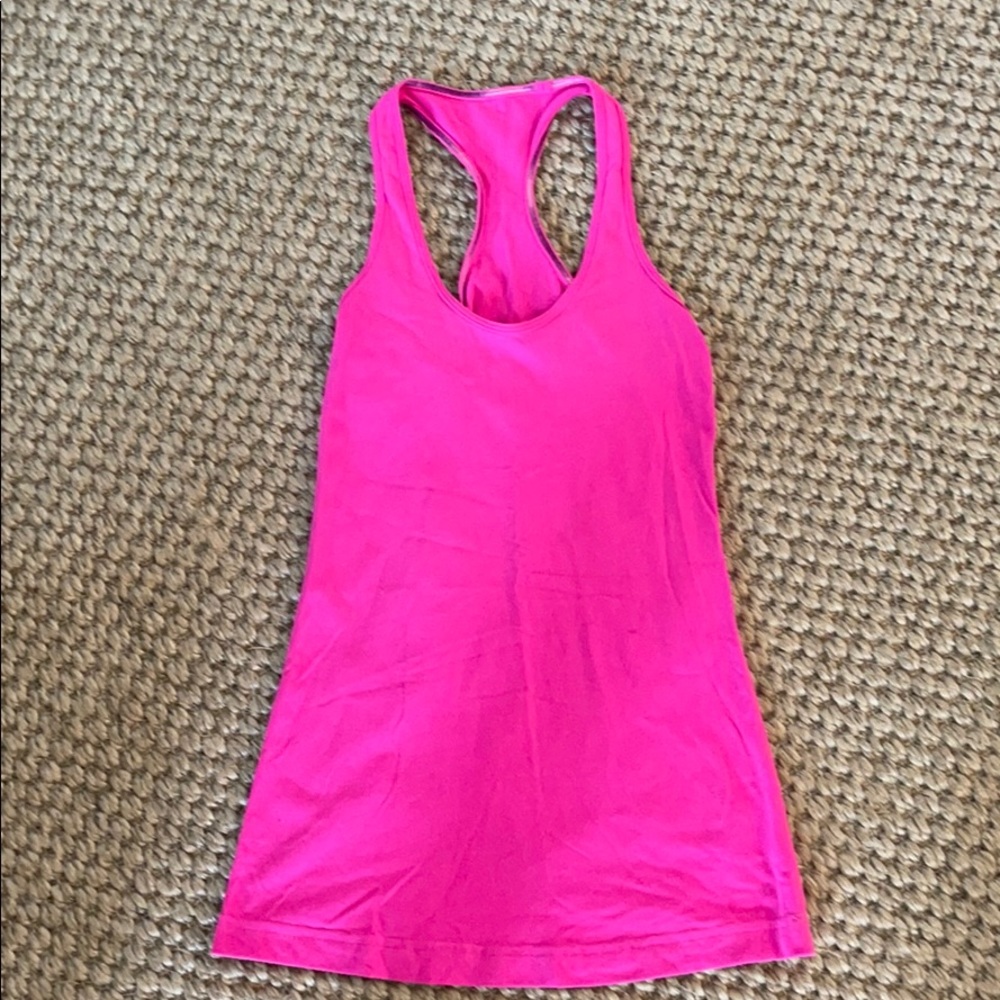 Hot pink Lululemon Tank